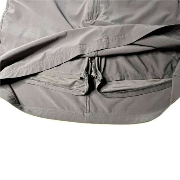 Eddie Bauer Women's Adventurer Skirt With Built-in Shorts In Gray Size 10 - Picture 6 of 8